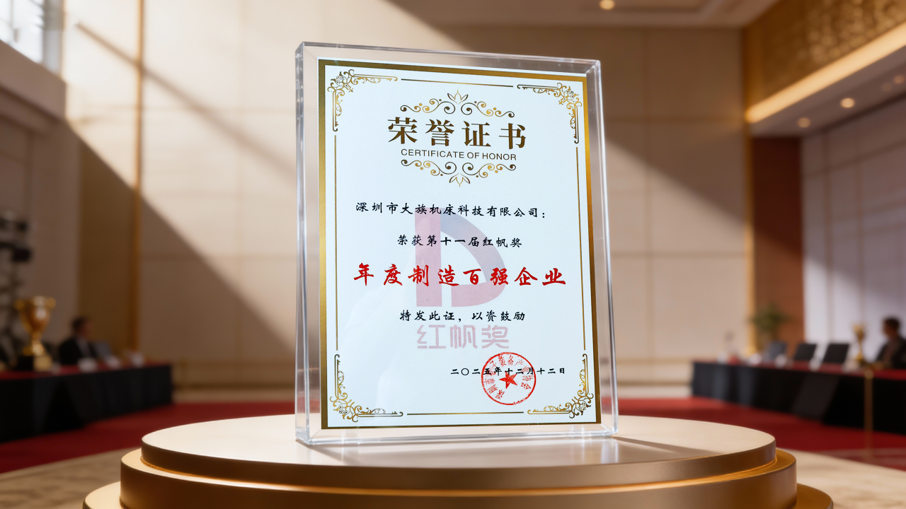載譽(yù)而行！大族機(jī)床獲評(píng)第十一屆紅帆獎(jiǎng)&ldquo;年度制造百?gòu)?qiáng)企業(yè)&rdquo;